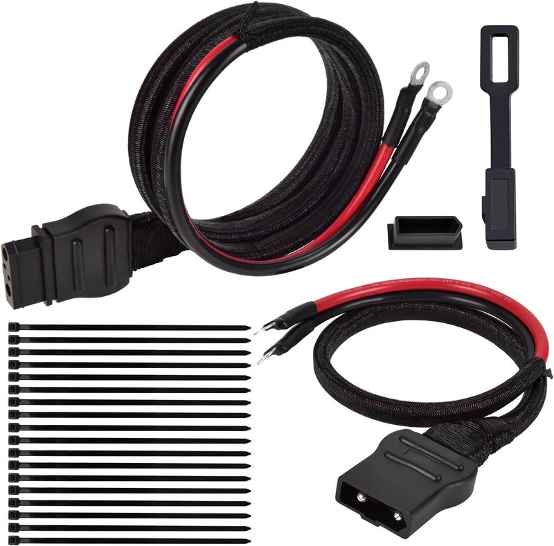 Farpida 21294 61169 2-Pin Battery Cable Truck and Plow Side Fit for Western Fisher Snow Plows Power Cable Wire Harness with Dust Cover Replace 8274 - Image 1